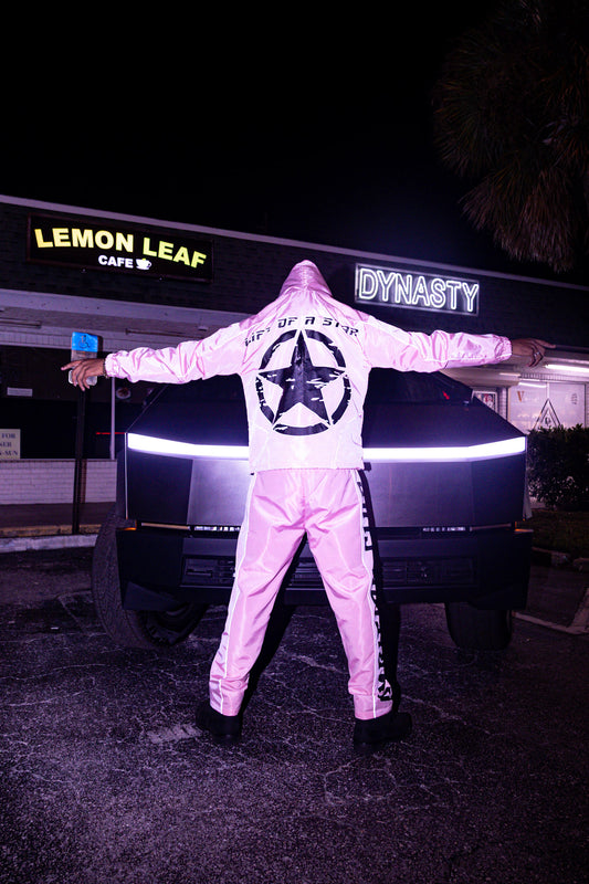 "Life Of A Star" Soft Pink Windbreaker Set