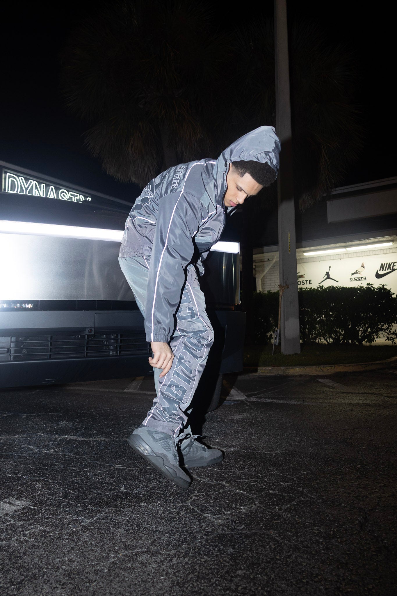 "Life Of A Star'' Grey 3M Windbreaker Set